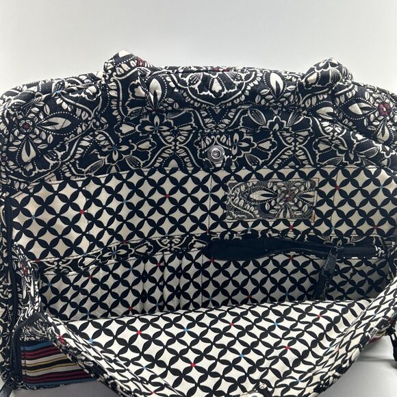 Vera Bradley Grand Weekender Travel Hand Bag-Barcelona Pattern 14x10x6 - Picture 5 of 8